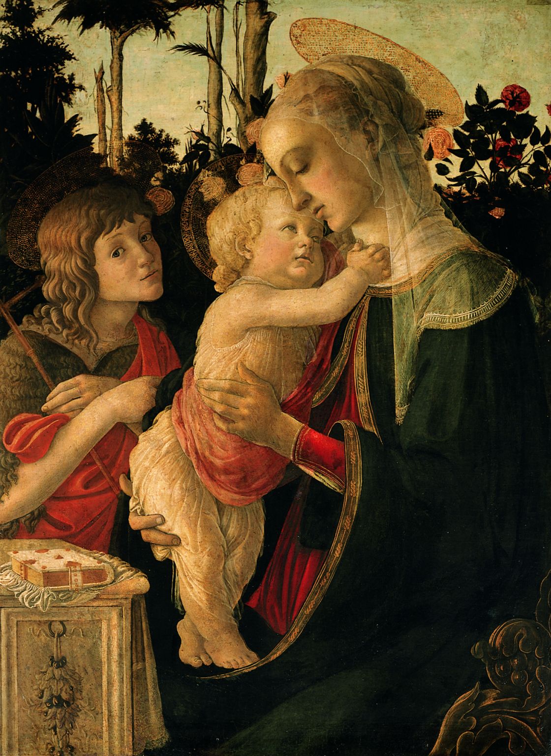 La Vierge et l’Enfant avec saint Jean-Baptiste enfant de Sandro Filipepi, dit Botticelli (1445-1510)