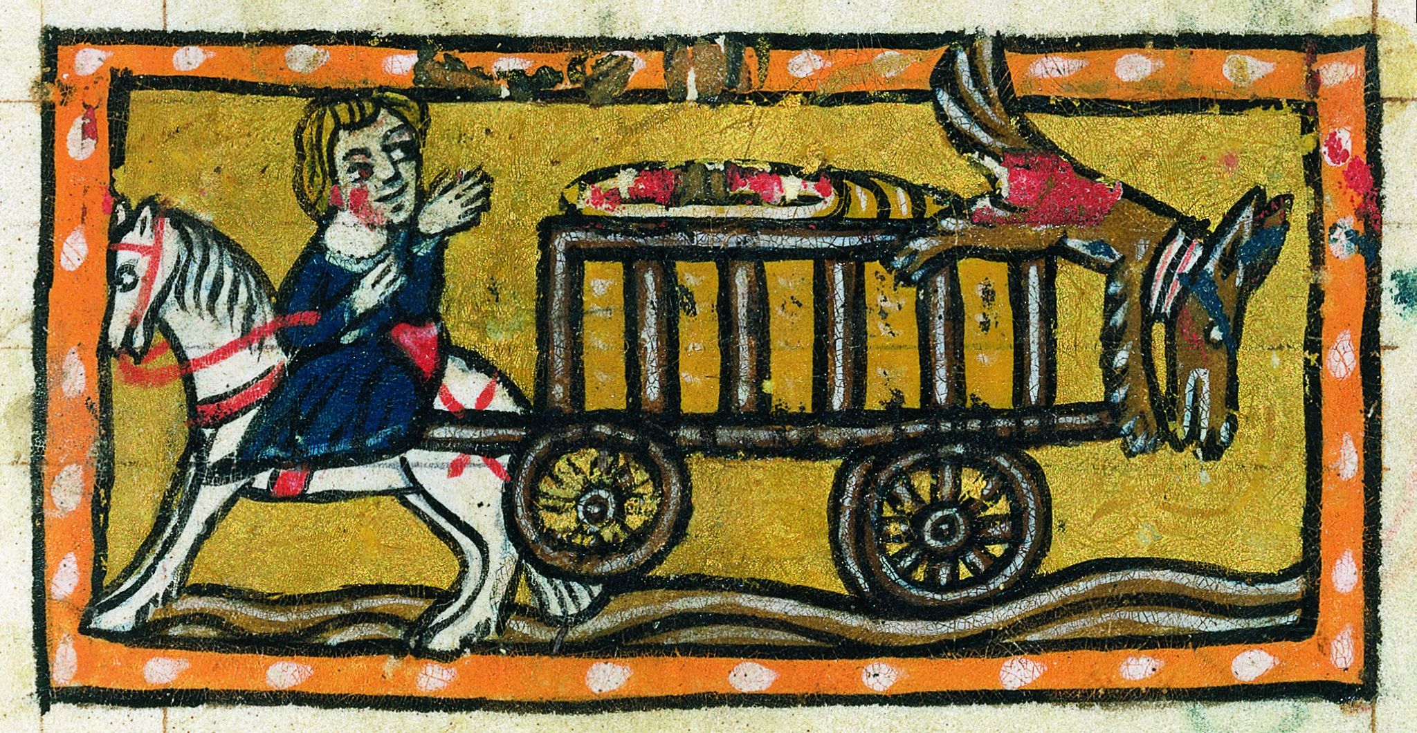 illustration du Roman de Renart (miniature du XVIIIe siècle)