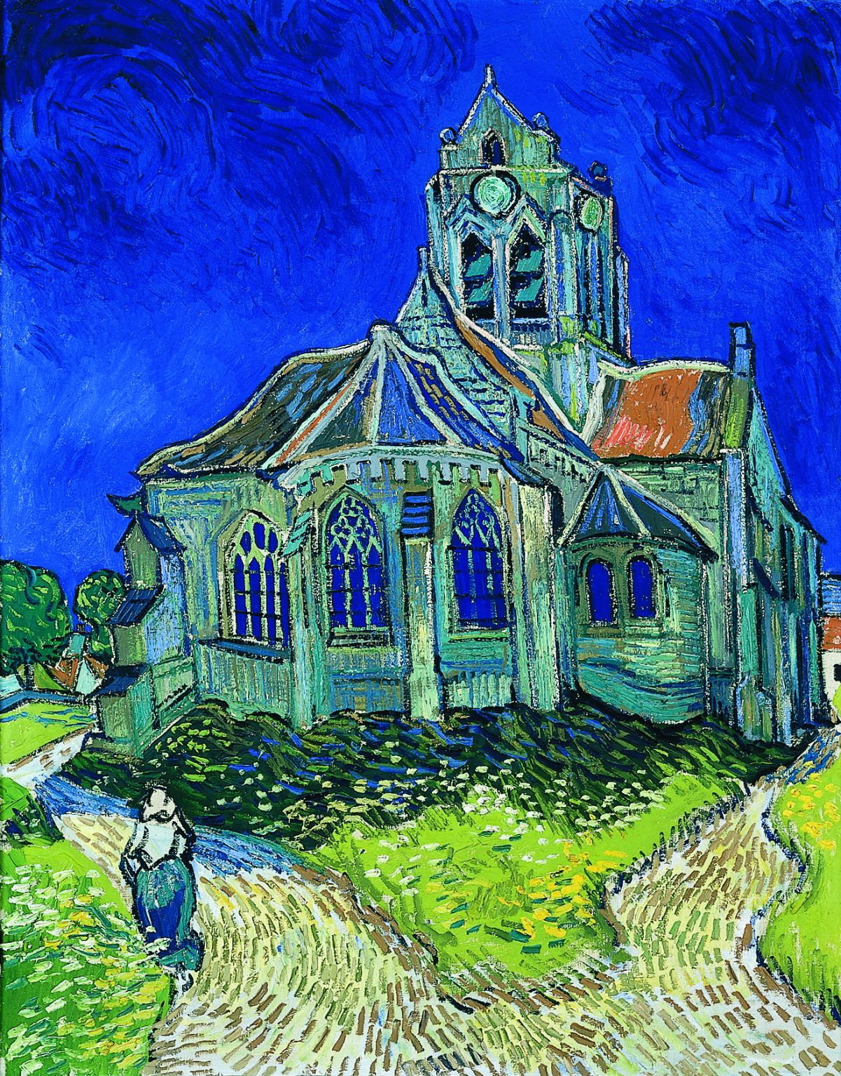 l’Église d’Auvers-sur-Oise, tableau de Van Gogh (1890)