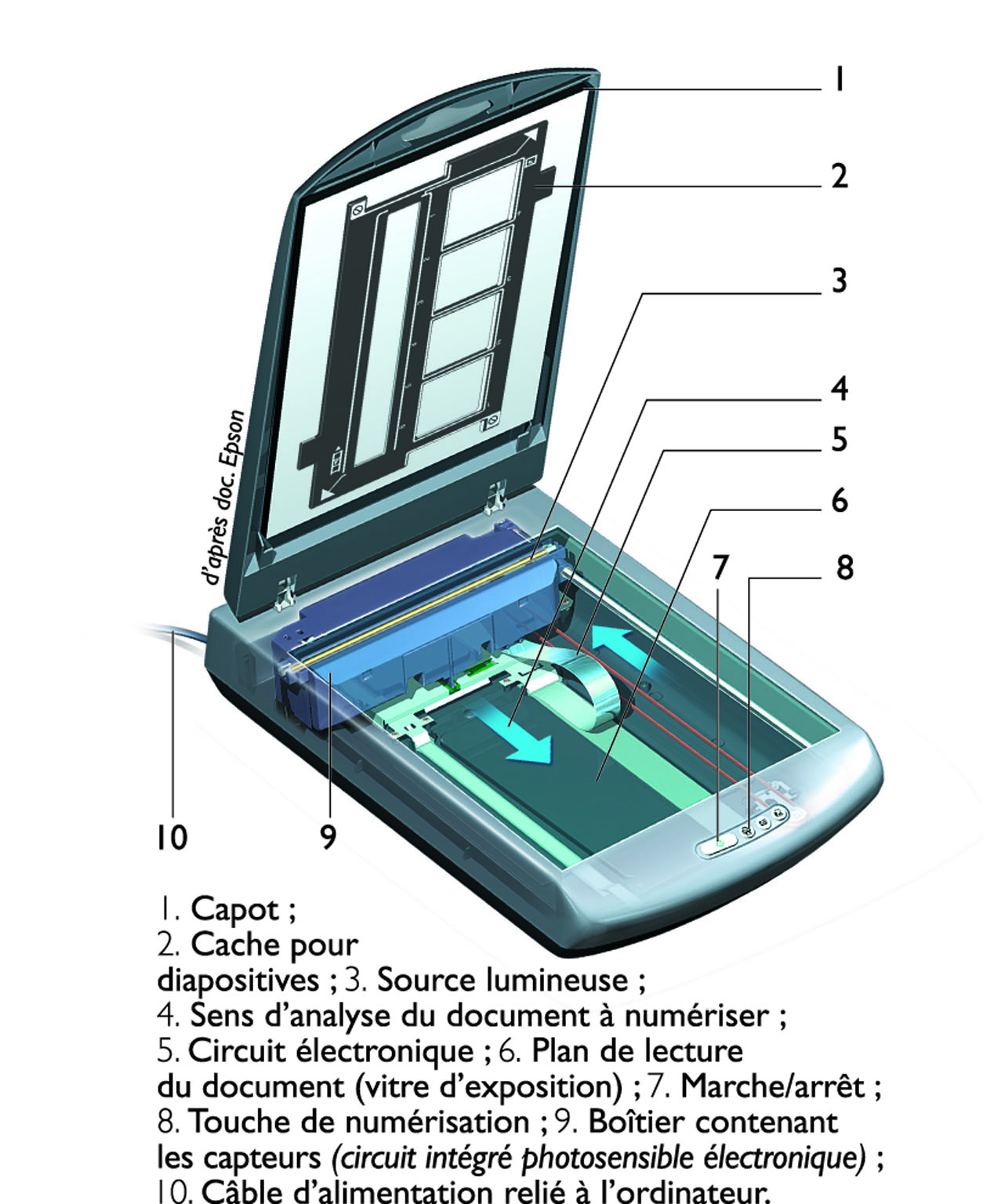 un scanner à plat