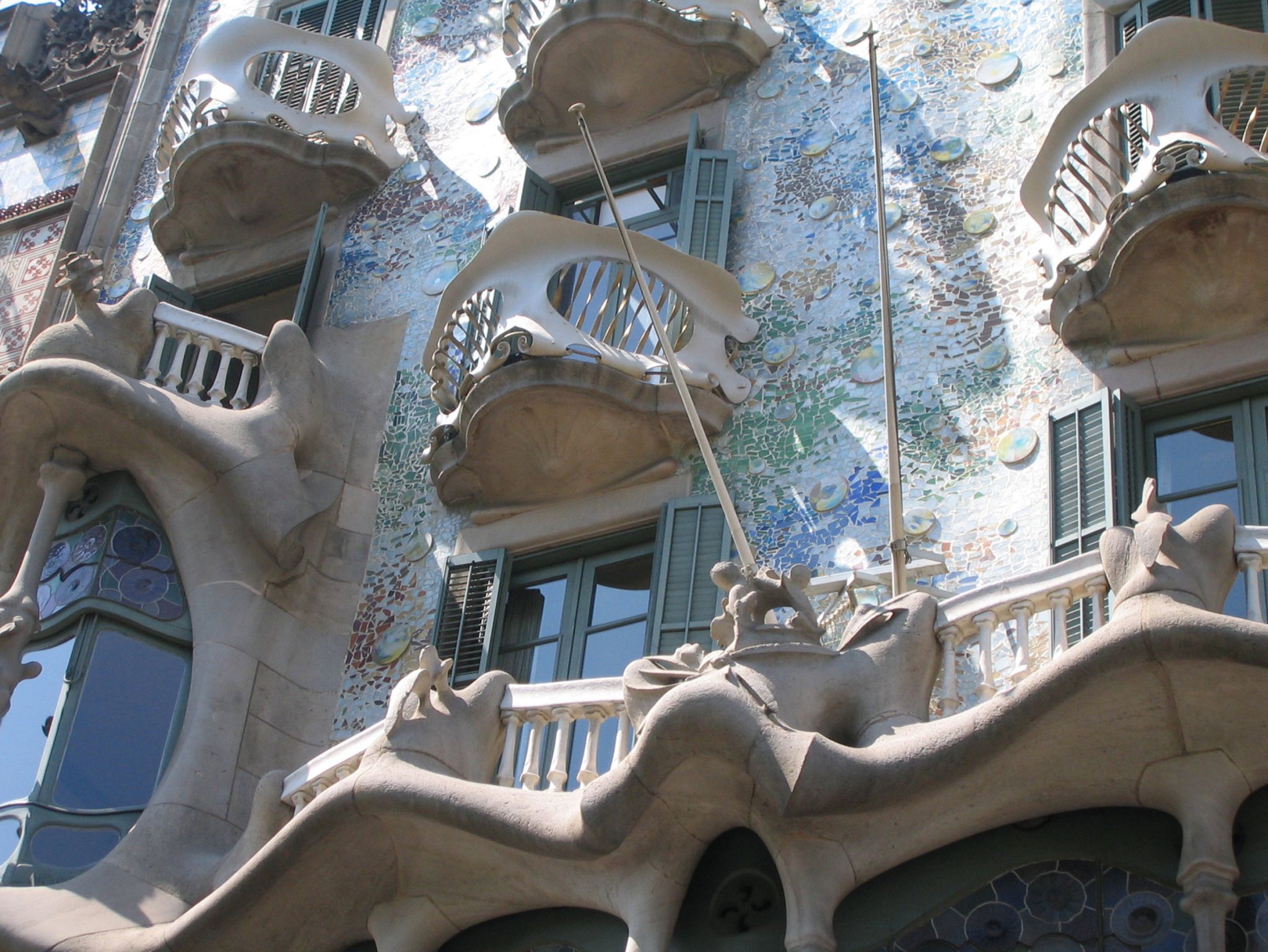 Casa Batlló, réalisation de l’architecte Gaudí à Barcelone, Espagne