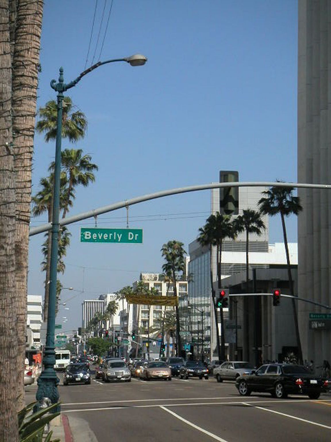 quartier de Beverly Hills à Los Angeles, États-Unis