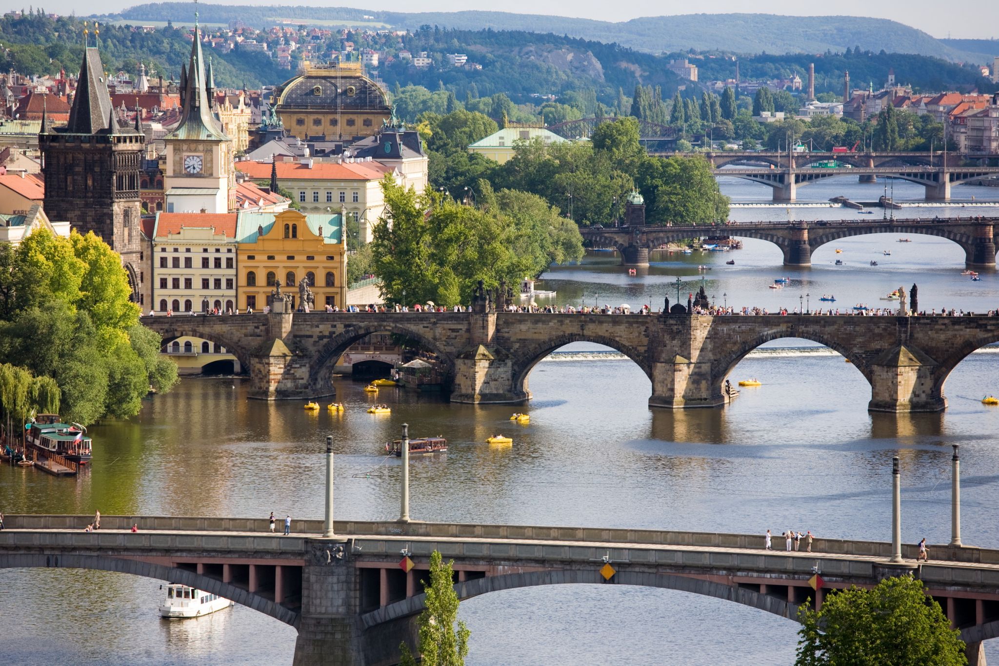 les ponts de Prague, capitale de la République Tchèque