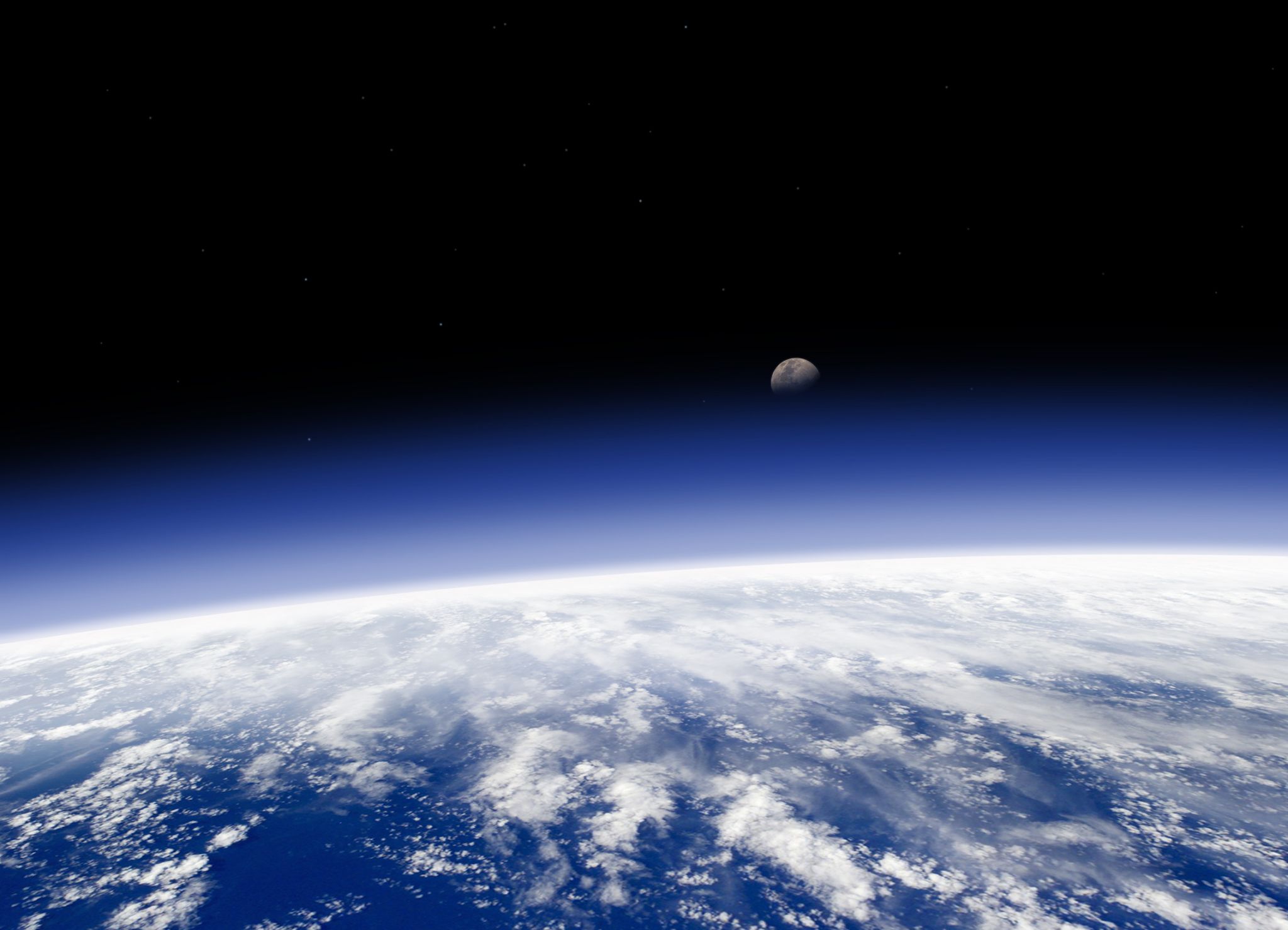 l’atmosphère terrestre, vue de l’espace
