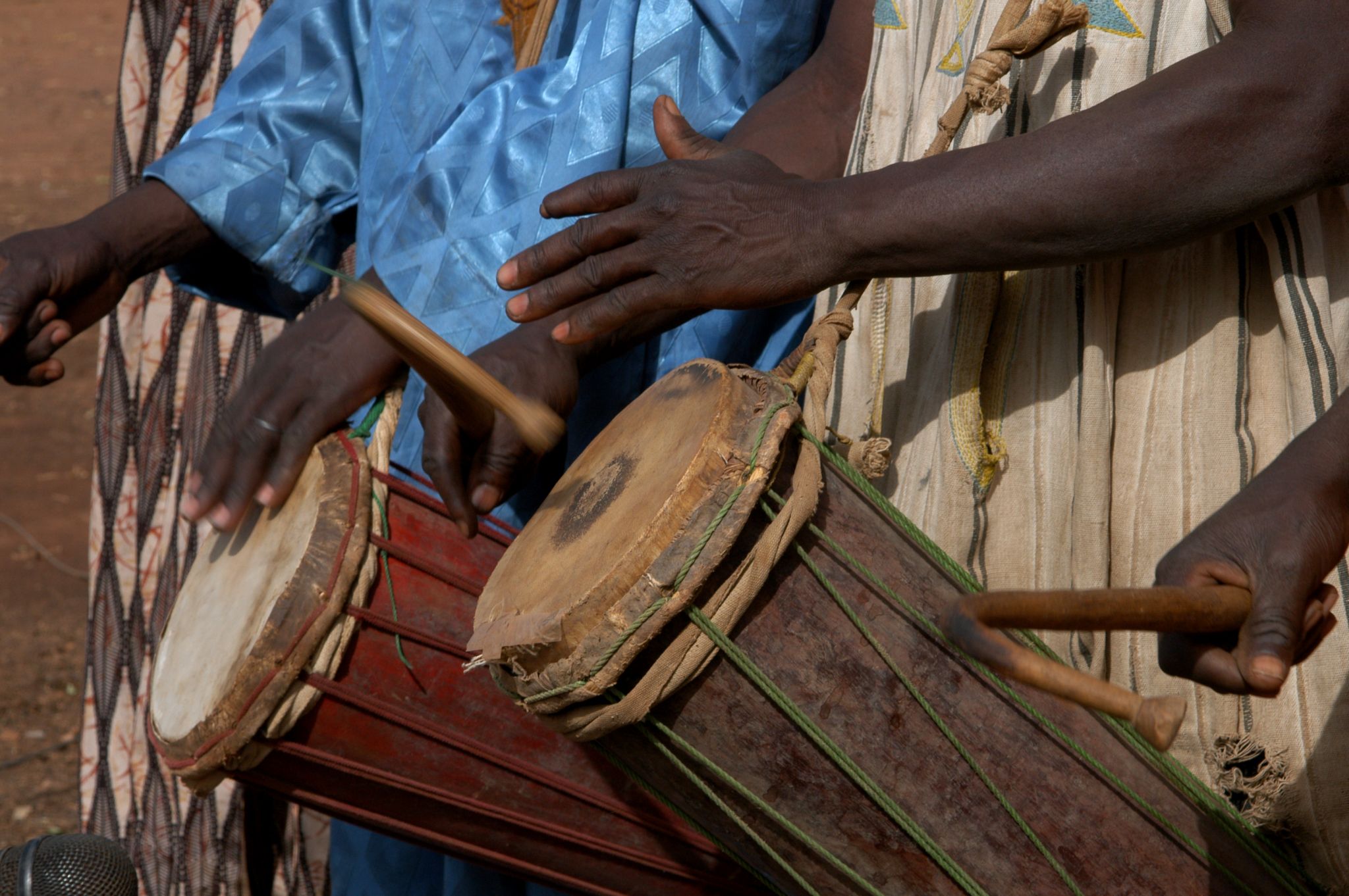 des tambours africains