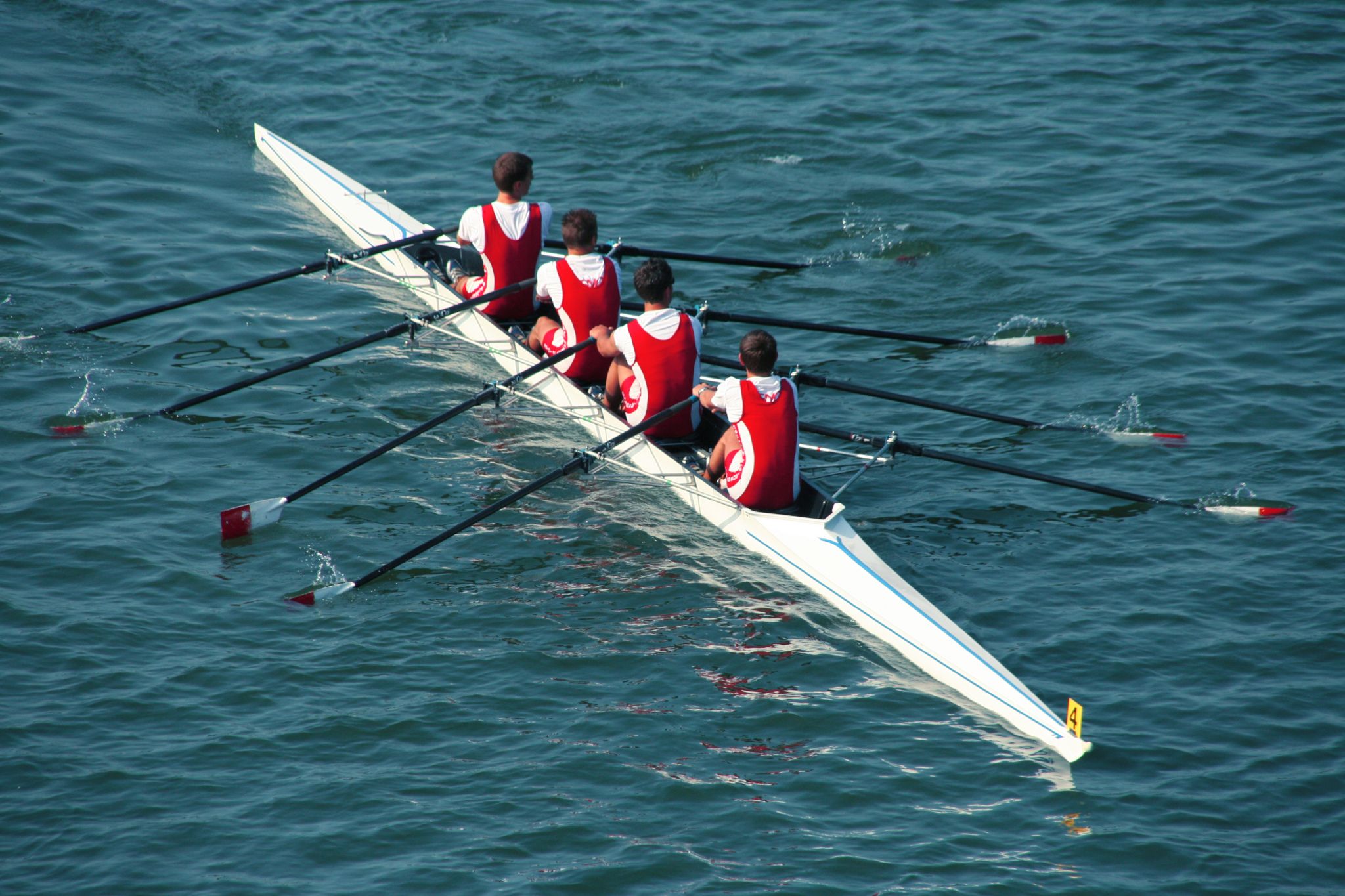 l’aviron à quatre