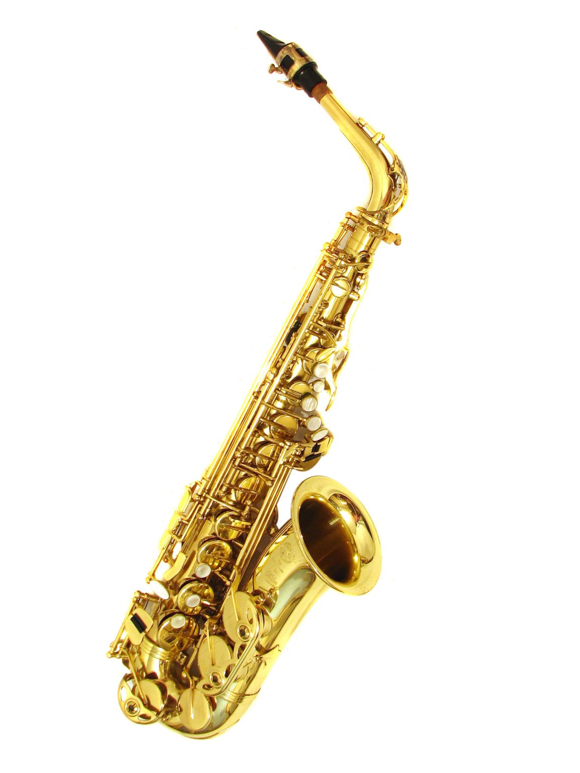 un saxophone en cuivre