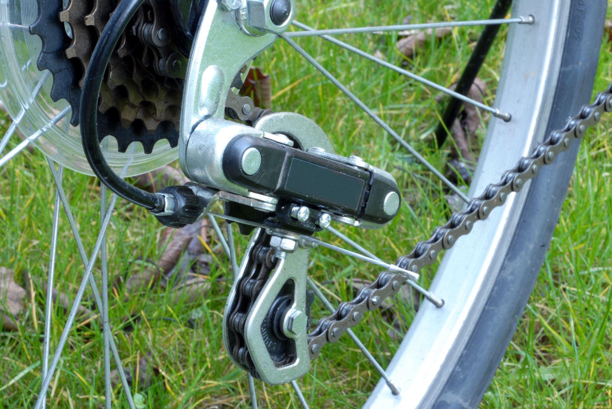 un dérailleur arrière de bicyclette