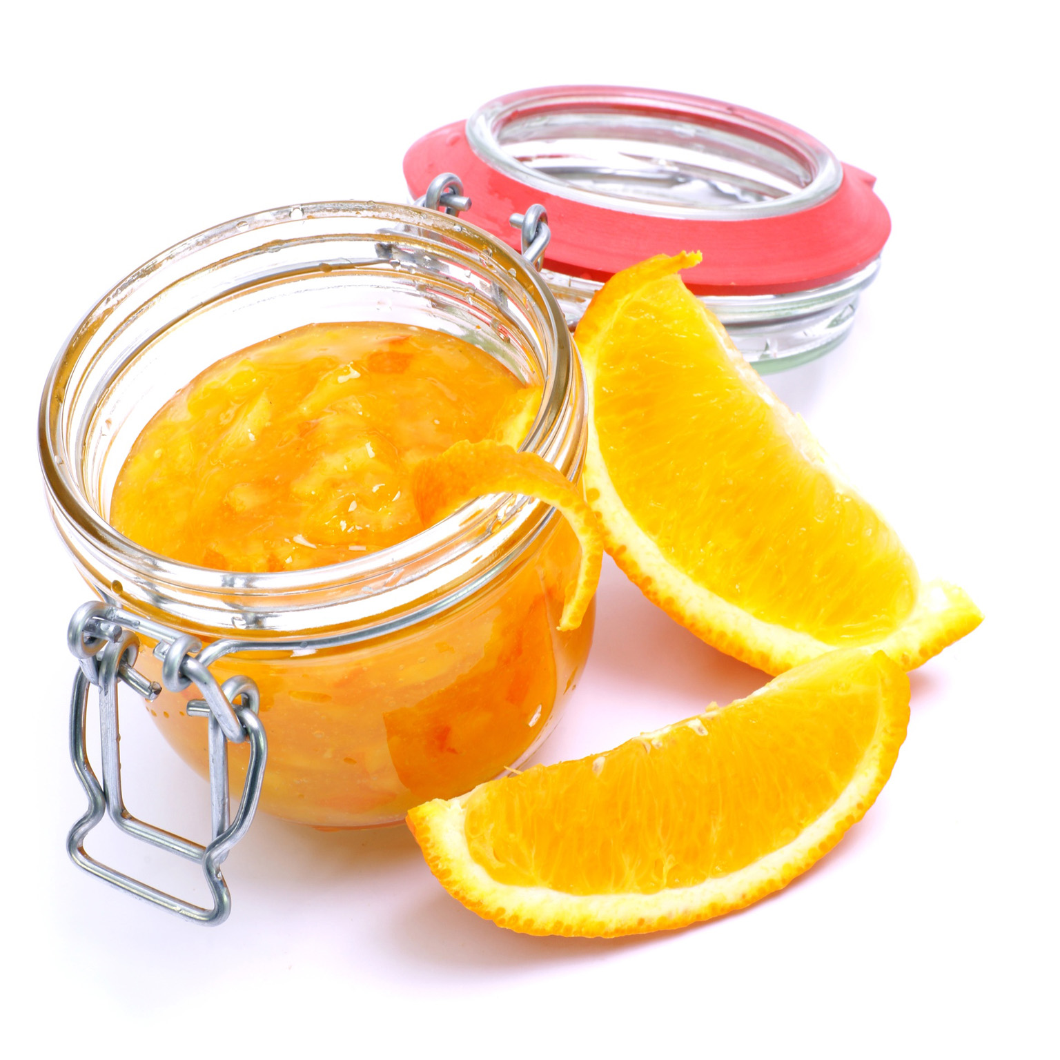 un bocal de marmelade d’orange